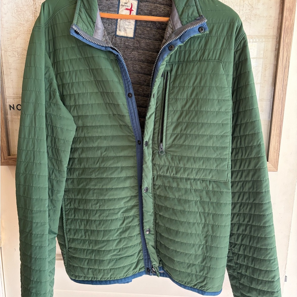 Men's Green Quilted Puffer Jacket